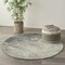 Homeroots 5 ft. Round Charcoal & Ivory Abstract Area Rug 385295 - alternate 6